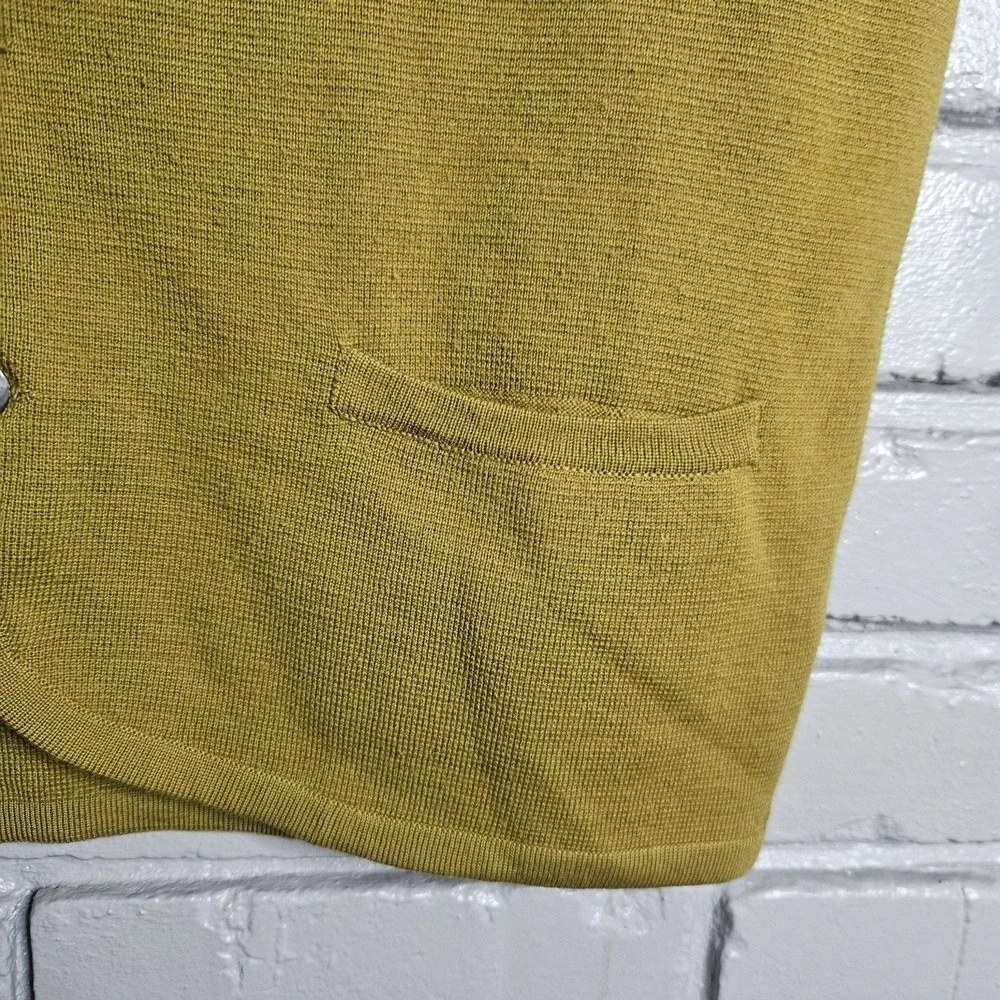 Smiths Womens‎ Vest Medium Wool Green Made In Italy
